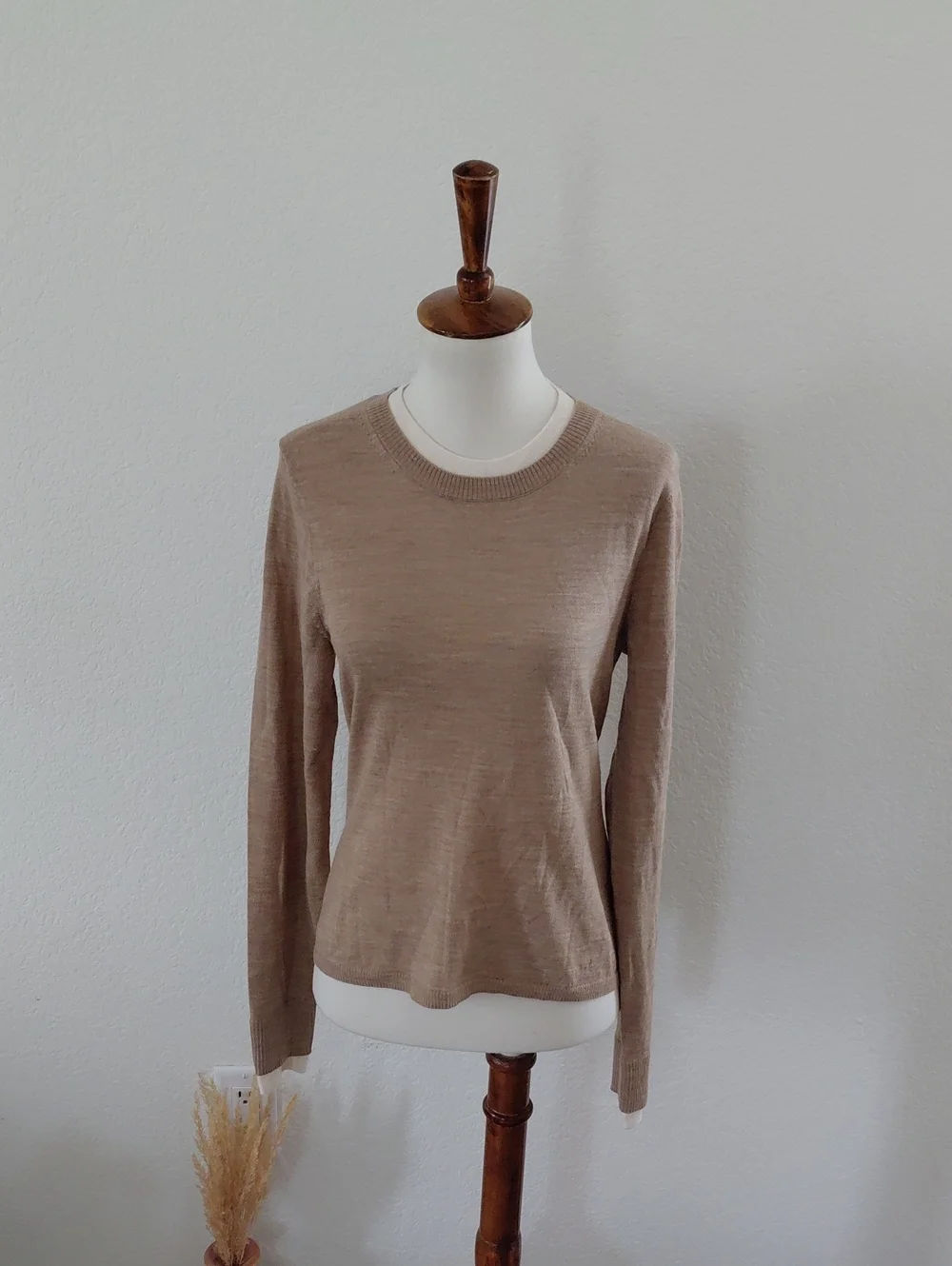 J. Crew Carolyn Layered Crewneck Sweater In Merino Wool